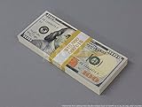 PROP MONEY 1 New Style $100 Blank Filler Paper Stack For Movie, TV, Music Videos, Advertising & Novelty