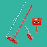 Casdon Henry Brush Set Child Cleaning Toy 3-Piece Broom Dustpan Brush view 5