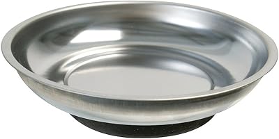 Silverline Magnetic Parts Tray 150mm Stainless Steel Mechanic Workshop Holder