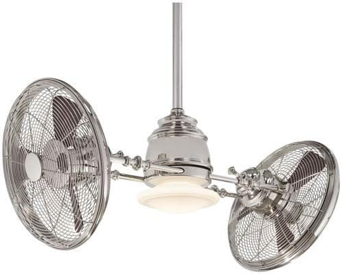 Minka Aire F802 Pn Vintage Gyro 42 Ceiling Fan In Polished Nickel