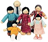 Small World Toys Ryan's Room Wood Doll House -Family Affair Asian-American Doll Family