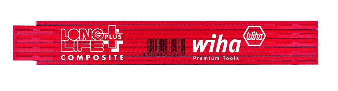 Wiha Longlife Plus Composite Folding ruler - 2 m - Metric - 10 Arms, red - Image 3