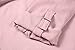 roswear Women's Chiffon V-Neck Business Casual Blouse Work Tops with Cuffed Sleeves Dark Pink X-Large