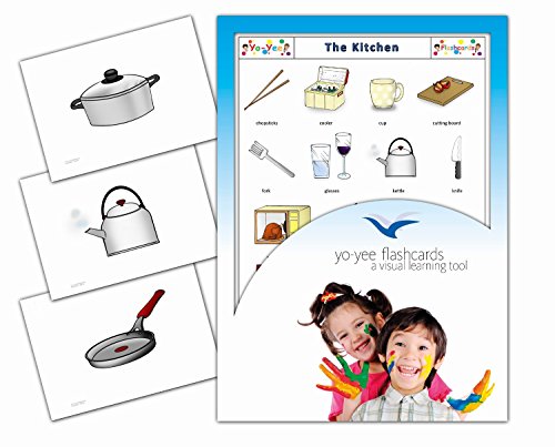 Kitchen Utensils Flash Cards - English Vocabulary Cards