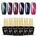 Azure Beauty Magnetic Cat Eyes Gel Nail Polish Soak Off UV/LED Gel Set 6 Pcs