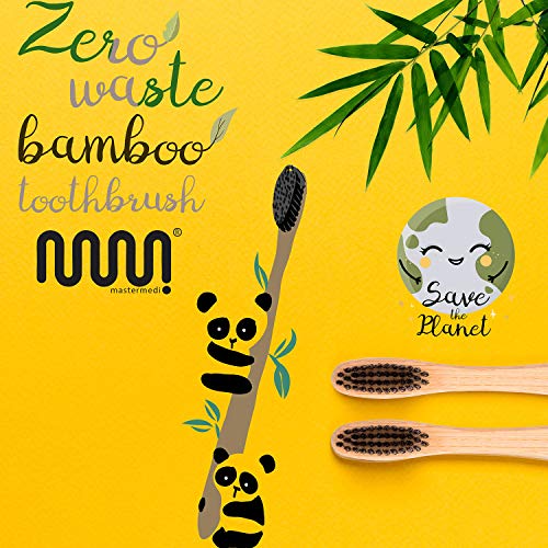 MasterMedi Oral Care Kit [ 1 Tongue Cleaner/Scraper + 1 Activated Charcoal Teeth Whitening Powder 50gm (mint) + 2 Bamboo Tooth Brush] - Thumbnail 5