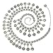 TianBo Vintage Antique Silver Color Coin Tassels Pendant Belly Dance Body Chain Waist Chains Turkish Gypsy Carving Beach Belt Body Jewelry for Women Size 35-41in Adjustable
