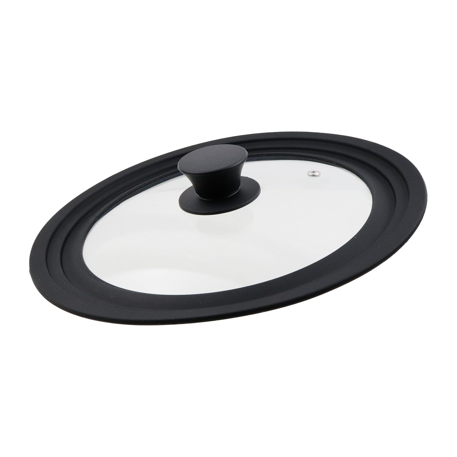Photo 1 of LC LICTOP Universal Silicone Rim Tempered Glass Lid Cookware Cover Replacement with Black Silicone Knob for 9"-9.5"-10.5" Pot or Pan