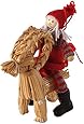 Amazon.com: ScandinavianShoppe Tomte Girl on Straw Goat Yarn Ornament ...