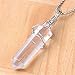 Ayliss Wire Wrap Gemstone Crystal Quartz Healing Point Chakra Pendants for Necklace (Clear Crystal Quartz)