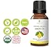 Lemon Essential Oil, Includes 10ml Amber Glass Roll-On Bottle USDA Certified Organic by RejuveNaturals, 15 ml ~ 100% Pure, Cold Pressed, Food Grade ~ for Skin, Cleaning, or Aromatherapy Diffuser