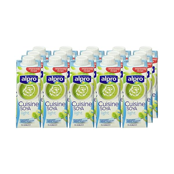 Alpro Cooking Soya Light â Vegane Kochcreme aus Soja mit neutralem Geschmack fÃ¼r heiÃe und kalte Gerichte â 15 x 250 ml – Bild 7