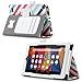 Fire Case (5th Generation - 2015 release), ULAK Slim PU Leather Folio Flip Stand Case Cover for Amazon Fire Tablet, 7