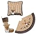 Valery Madelyn 48 inch Woodland Christmas Tree Skirt with 3D Reindeer and Faux Fur Trim Border, Themed with Christmas Ornaments (Not Included)
