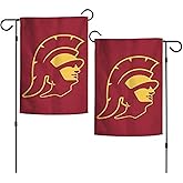 NCAA University of Southern California USC Trojans 12.5 x 18 Inch 2-Sided Garden Flag - Trojan Logo