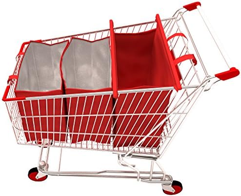 Shopping Cart Bags | 3 Eco-Friendly Grocery Trolley Bags of which 2 Insulated