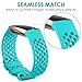 NANW Bands Compatible with Fitbit Charge 4 / Charge 3, 3-Pack Silicone Sports Band Breathable Replacement Wristbands Strap Bracelet Bands for Women Men Woven Small Large
