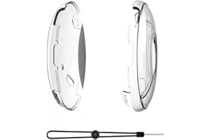 ZEZEFUFU Transparent Crystal Protective Cover for GO Plus+, Hard PC Crystal Cover Case with Hand Strap Accessory