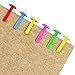 Yexpress 500 Pieces 6 x 13mm Assorted Bright Color Mini Brads Round Paper Fasteners Brass Pastel Metal Brads for Scrapbooking Crafts DIY Paper