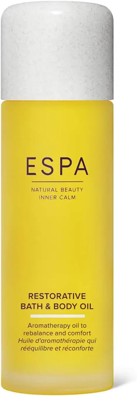 ESPA Restorative Bath & Body Oil 100ml Rose Geranium Lavender Palmarosa