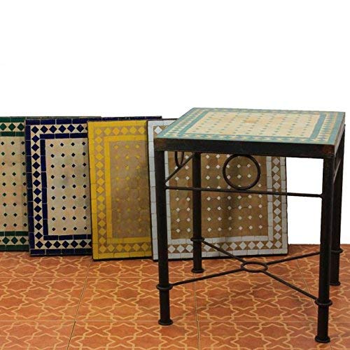 Napravi Rs Tables Salon Table Ronde Zellige Mosaiques Fabrikation Artisanale 45 X 45 Fait A La Main Au Maroc