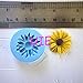 054LBH Bright Flower Flexible Silicone Push Mold Mini Resin Mold Fondant Gumpaste (Clay Resin Wax Epoxy Gum Paste Fondant)