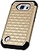 Style4U S6 Active Case, Galaxy S6 Active Case, Studded Rhinestone Crystal Bling Hybrid Armor Case Cover for Samsung Galaxy S6 Active **Does Not Fit Galaxy S6** with 1 Stylus [Gold/Black]