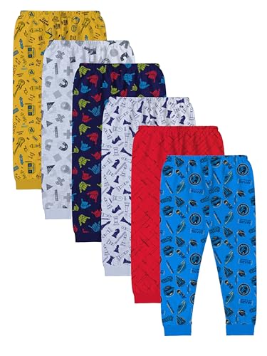 minicult Unisex Adult Regular Fit Pants (PANTS_001_18T24 MTS_P6_Multi-Color_18-24 Months), Mid Rise 3