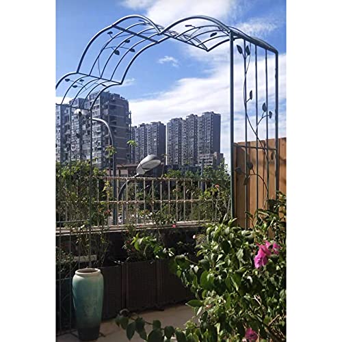 SXNYC Rosenbogen, Rankhilfe, Gartenbogen, Rosenbogen Rankhilfe, Rosenbogen mit tür, für Pflanzen zur Unterstützung von… – Bild 8