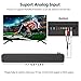 LENRUE Soundbar Bluetooth Speakers 10W 3D Surround Sound with Enhanced Bass, Bluetooth 5.0 Home Theater Speaker Bar Wired and Wireless Connection, Support for Projector, Tablet, PC and TV (Black)thumb 3