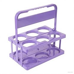 Bodaon 6 Cup Drink Carrier with Handle, Plastic Cup