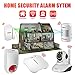 Fuers FW10 Wireless WiFi + Telephone Line Home/House Burglar Alarm System Android/iOS APP Control DIY Kit Super Strong Signal Garden Alarm + 1 PCS IP Camera White