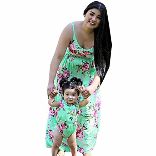 Appoi Family Matching Dress Floral Women Girls Long Maxi Dress | Desertcart  Suriname
