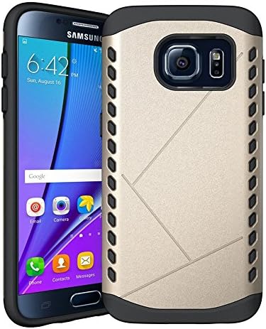 For Samsung Galaxy S7 Edge Case,NB-Magic,Hard heavy Duty armor Shield Case TPU+PC Cover Protective Case Coque Fundas,gold