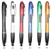 Stylus Pen [6 Pcs], 3-in-1 Multi-Function Touch Screen Pen (Stylus + Ballpoint Pen + LED Flashlight) for Smartphones Tablets iPad iPhone Samsung etc