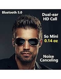 Auriculares inalámbricos Bluetooth 5.0 impermeables IPX8 con micrófono, cancelación de ruido, control táctil a prueba de sudor, funda de carga para iPhone Android Samsung Cell teléfonos Gimnasio Sport Running