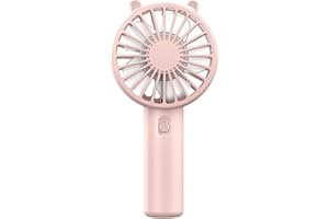 Cute Mini Handheld Electric Fan - Travel-Friendly Portable Fan - Efficient Airflow Strong Wind for Summer, Home, Beach