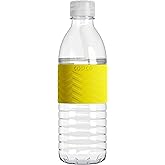Copco Hydra 16.9 oz Water Bottle with Leak-Proof Lid - Tritan Reusable with Textured Grip Sleeve - BPA-Free, Shatter-Resistant, Dishwasher Safe for Travel, Gym, Work, Outdoors (Chevron Buttercream)