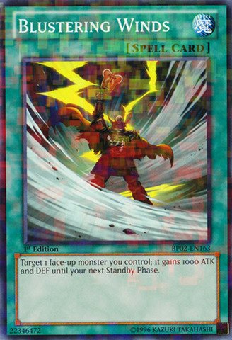 Yu-Gi-Oh! - Blustering Winds (BP02-EN163) - Battle Pack 2: War of the Giants - 1st Edition - Mosaic Rare