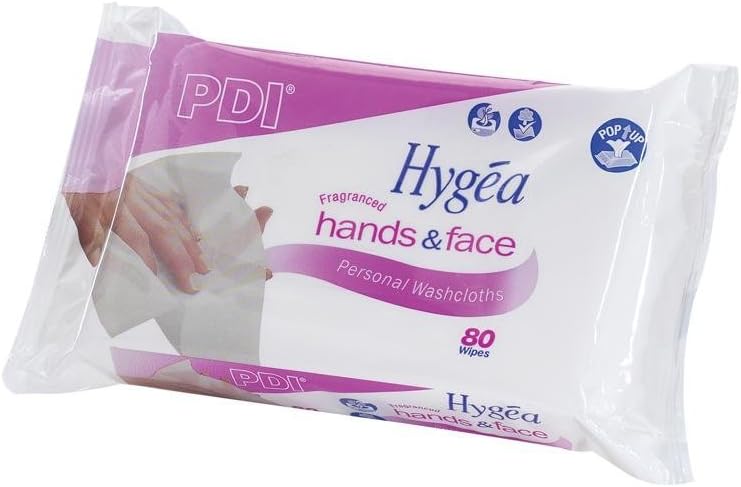 PDI Hygea Hands & Face Wipes - Pack of 80