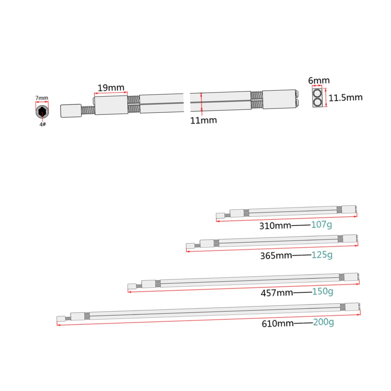 Two Way Rod Line Mua VICASKY 2 Two Way Truss Rod Dual Truss Rod Guitar Truss Rod 2 Way ...
