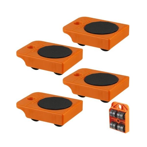4pc Furniture Mover Rollers - Furniture & Appliances Roll with Ease 4" x 3"