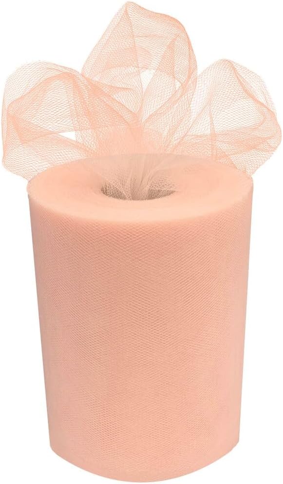 Bows & Ribbons - Peach Tulle Wedding Reception Decor - 6