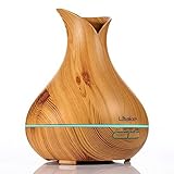 Litake BPA Free Essential Oil Diffuser 400ml Cool Mist Humidifier , Ultrasonic Diffuser , Humidifiers Color Changing , Aromatherapy Quiet Diffuser/Humidifier for Bedroom Living Room Study Yoga Spa