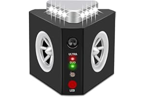 Angveirt Plug-in Mice Reducer Repellent Ultra Sonic Mouse Electronic Repellers Rodent Repelling Deterrent Rat Control with Ultra Sound and 12 Strobe Lights for RV Garage Indoor Use Patent Pending