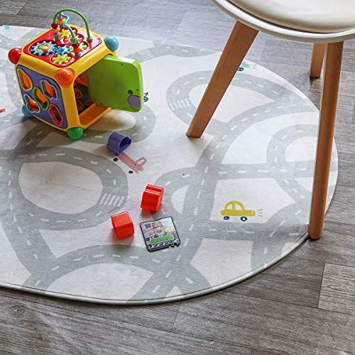 LIVEBOX-Road-Traffic-Kids-Play-Mat-4-x-6-Playroom-Area-Rug-Soft-Flannel-Children-Carpet-Great-for-Educational-Fun-with-Cars-and-Toys-Throw-Rug-for-Living-Room-Bedroom-Nursery-Best-Shower-Gift
