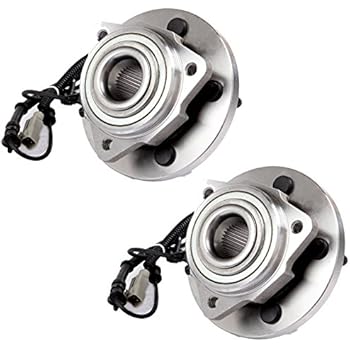 ECCPP Replacement for Pair of 2 New Complete Front Wheel Hub Bearing Assembly 5 Lugs w/ABS for 2005-2009 Jeep 513234¡Á2