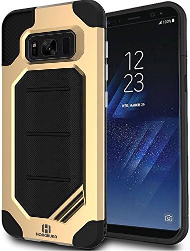 Galaxy S8 Plus Case,Hongruna [Shockproof] [Slim] Armor Defender Protective Hybrid Dual Layer Case Cover For Samsung Galaxy S8 Plus 2017 -（Gold）