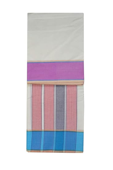 EXD288 Men's Tradtional Dhoti of Fancy Plain border