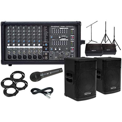 KPX112 12" with Phonic Powerpod 780 Mains and 12" Monitors Package